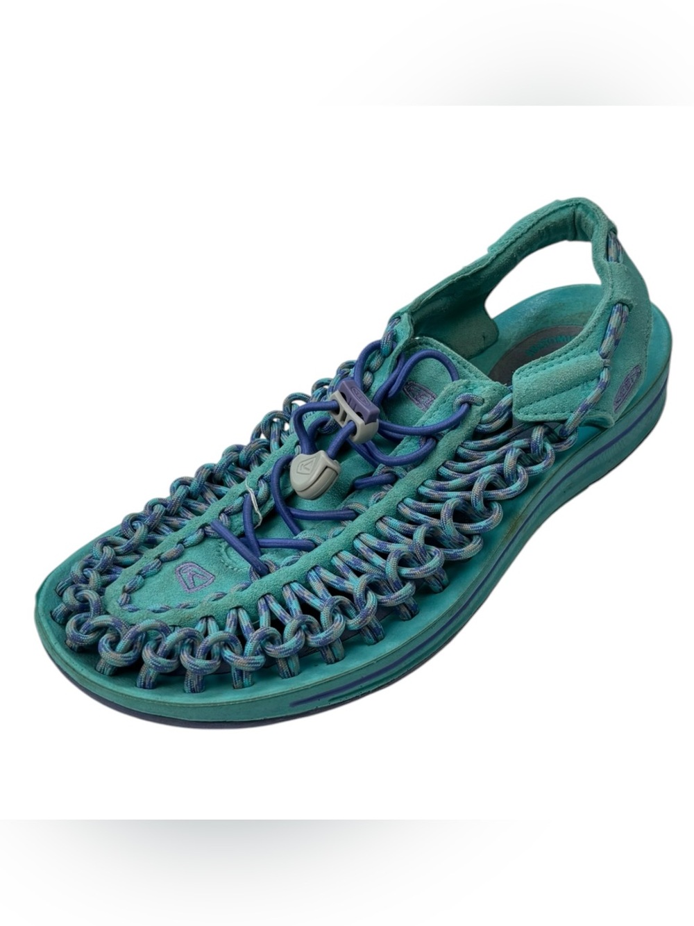 Keen Uneek Women's Round Cord Braided Rope Sandals Size 7 Capri 
Breeze Teal